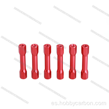 Separador de espaciador de aluminio hexagonal anodizado M3 Separador